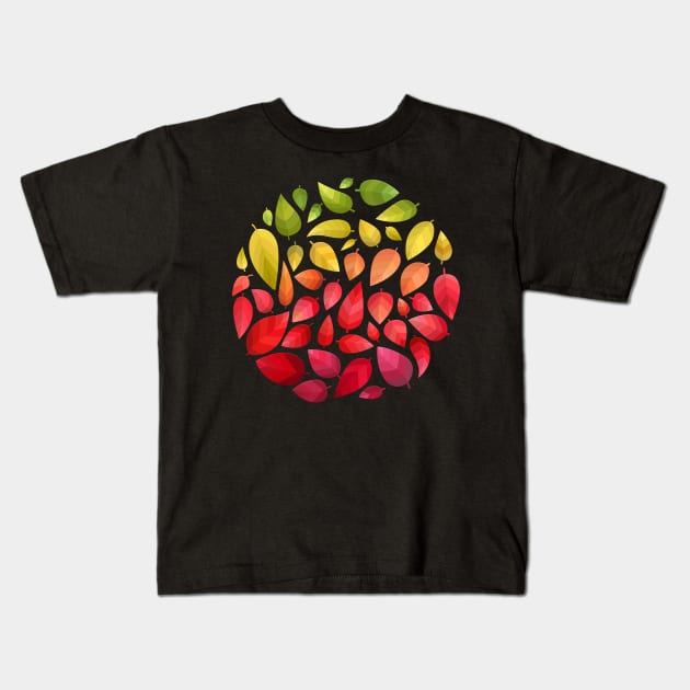 Autumn Gradient (Transparent) Kids T-Shirt by vladstudio